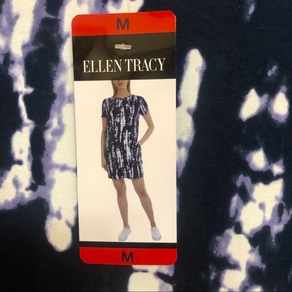 NWT Ellen Tracy tie dye dress with pockets. Medium - Picture 4 of 7